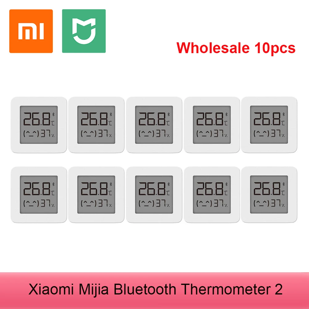 Original Xiaomi Mijia Bluetooth Thermometer 2 Wireless Smart  Smart Electric Digital Clock Hygrometer Thermometer Indoor Sensor