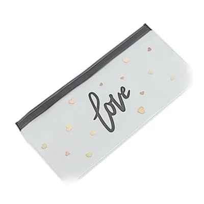 Креативный Водонепроницаемый Прозрачный чехол-карандаш из ПВХ, сумка для хранения канцелярских принадлежностей Escalle Papelaria Escola, школьные принадлежности - Цвет: A0409
