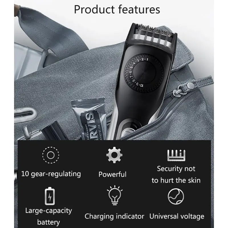 Usb зарядка электрическая машинка для стрижки волос Мужская масляная голова стрижка Push портативный фейдеры A6HB