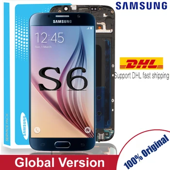 

Original 5.1'' Super AMOLED Replacement LCD S6 for SAMSUNG GALAXY S6 G920 SM-G920F G920F G920FD Touch Screen Digitizer Assembly