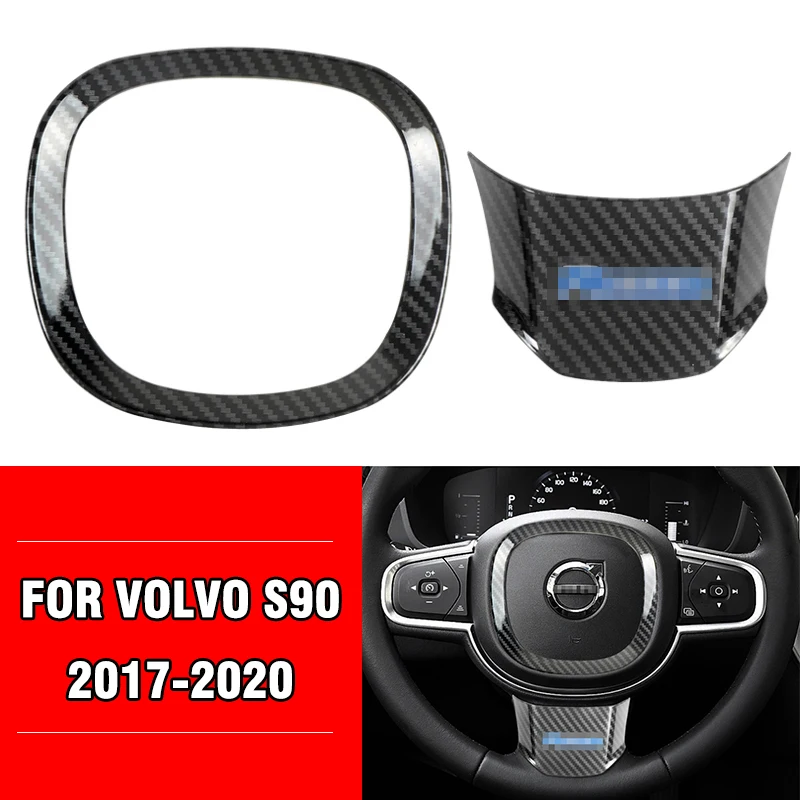 Pcmos ABS Матовая Серебристая накладка на руль для Volvo S90- накладки на интерьер Авто наклейки аксессуары