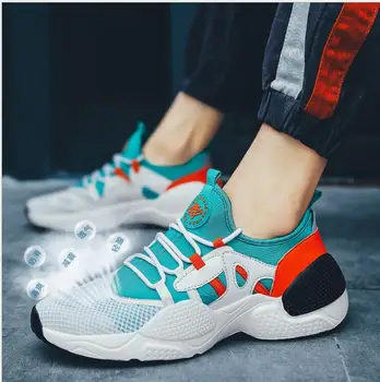 

Men's shoes 2019 new casual shoes mesh shoes breathable sports shoes fashion lazy shoes running shoes