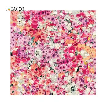 

Laeacco Wedding Pink Flowers Wall Rose Love Colorful Portrait Backgrounds Photography Customize Backdrops Props For Photo Studio