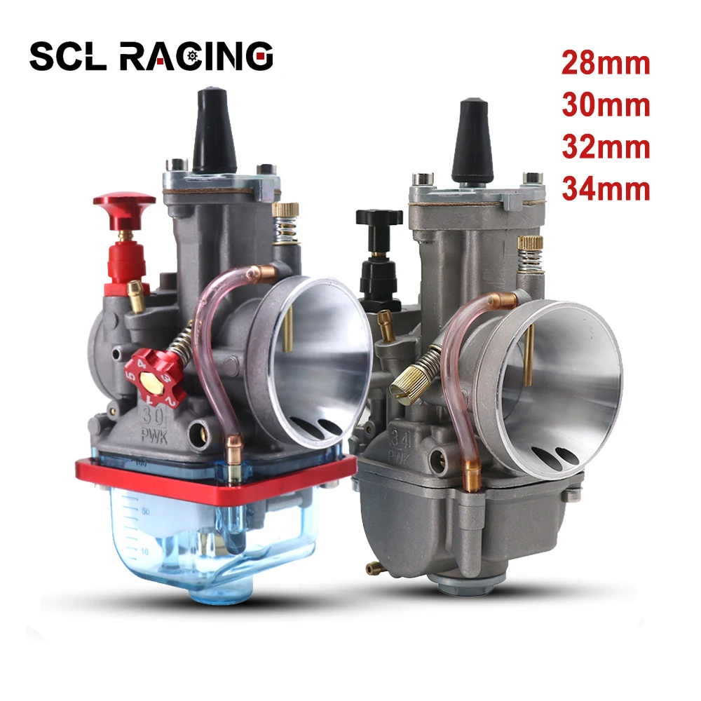 SCL Racing Motorcycle 28 30 32 34mm PWK Carburetor Carb with Power Jets For 2T 4T Keihin Koso OKO ATV Dit Pit Bike | Автомобили и