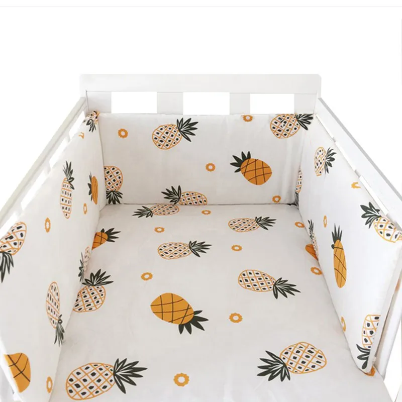 1PCS Baby Crib Cotton Bumpers In the Crib For Newborn Cotton Linen Cot Bumper Baby Bed Protector Gr