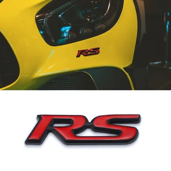 

3D Metal RS Logo Car Bumper Front Grill Emblem Body Trunk Sticker For Ford Focus 2 3 Fusion Mondeo Mk2 Fiesta Ranger Accessories