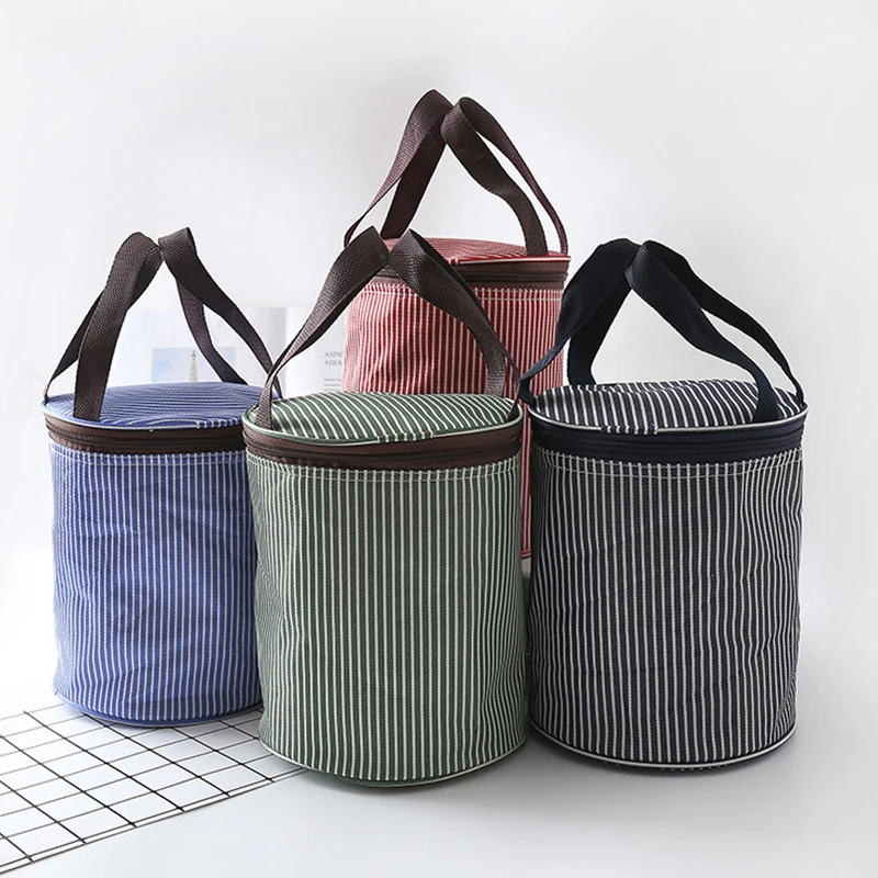 Aosbos портативные термо сумки для обедов для женщин, детей, мужчин, модный охладитель для пикника круглая сумка для еды Изолированная дорожная сумка для продуктов сумка