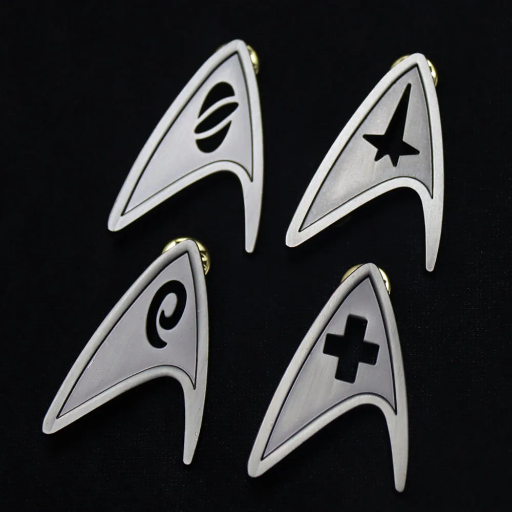 Cosplay Star Trek Badge The Original Series Golden Insignia Pin Brooch Prop 