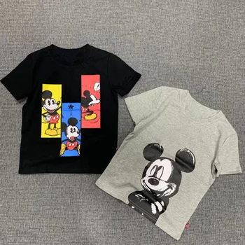 

Baby boy girl T-shirt summer Mickey cartoon 3D white children's T-shirt top T-shirt short sleeve children clothes clothing