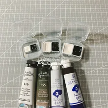 Rubens черно-белая Акварельная краска Shennelier vandfarve Wasserfarbe Holbein acuarella дорожная упаковка akvarell