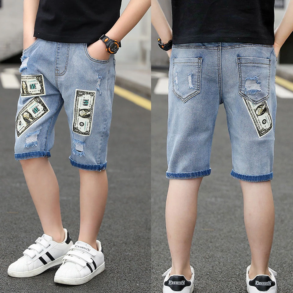 Kids Boys Denim Short Trouser Fashion 