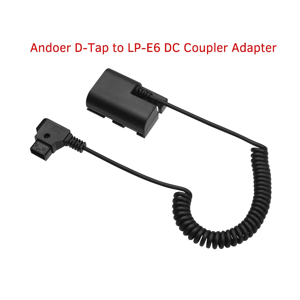 Andoer D-Tap для LP-E6 DC переходник полностью декодированный манекен аккумулятор аксессуар для камер Canon 5D2 5D3 5D4 6D 6D2 60D 7D2 7D