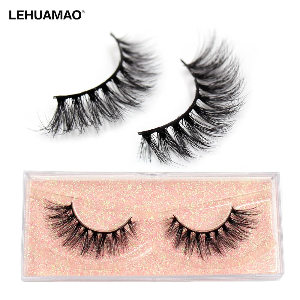 LEHUAMAO Mink Eyelashes 3D Mink Hair False Eyelashes Natural Thick Long Eye Lashes Fluffy Makeup Beauty Extension Tools K11