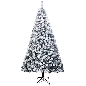 

6FT PVC Flocking Christmas Tree 750 Branches Automatic Tree