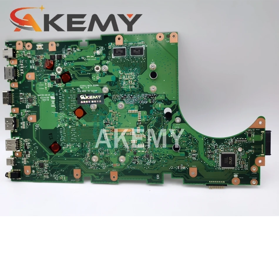 X756UV MB._0M/I3-6100U/AS V2G Mainboard REV3.1 For ASUS X756U X756UV X756UX X756UWK X756UQK X756UQ Laptop Motherboard 100%Tested