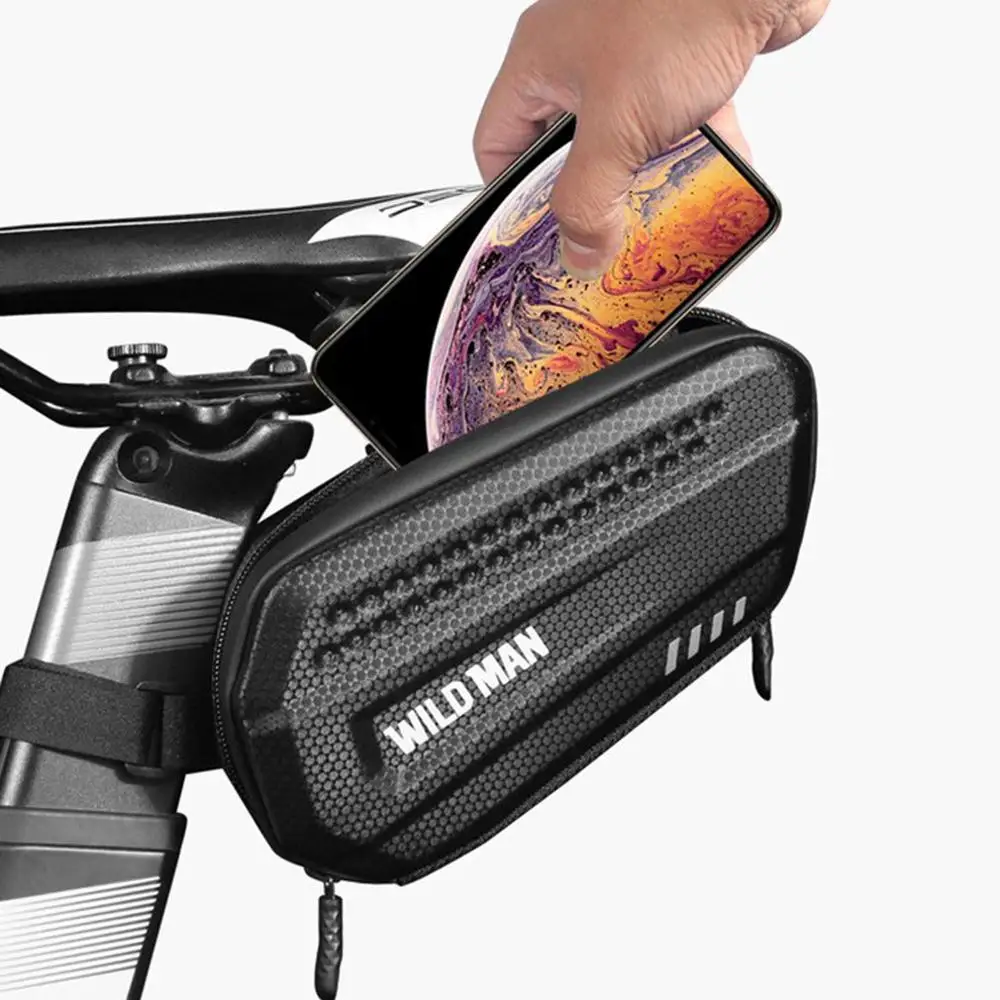 

2020 1.2L Large Capacity Bicycle Tube Front Beam Bag MTB Road Cycling Anti Pressure Shock Rainproof Bag Bike Accessories