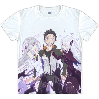 

Anime Re:Zero Starting Life in Another World Echidna T-shirt Short Sleeve Unisex Tee Top DIY Custom White Shirts
