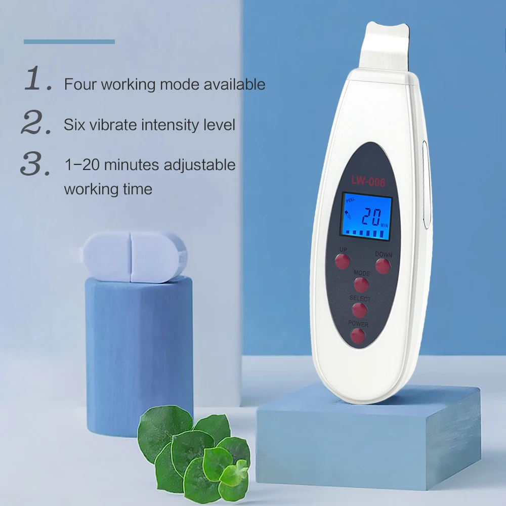 Ultrasonic face cleanser Ultrasonic Face Skin Scrubber Cleanser Face Cleansing Acne Removal Pore Peeling Tone Lift ultrasonic Clean Facial Massager