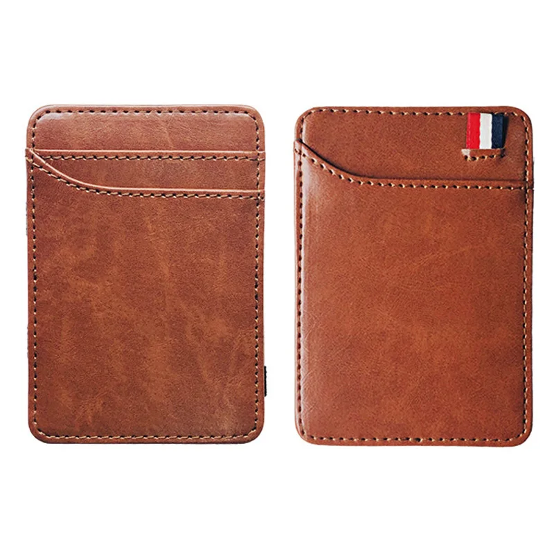 Wallet Men Cash-Holder Money-Clips Credit-Card-Purse Leather Magic Small Mini New-Fashion