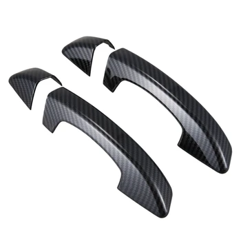 

for Scirocco Third Generation 2008-2018 Car 2 Door Handle Cover,Carbon Fiber Pattern Cover Trim