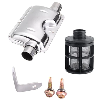 

Car 25mm Air Filter + 24mm Exhaust Pipe Muffler Clamp Bracket Kit for Ebespacher Webasto Fuel Air Parking Heater