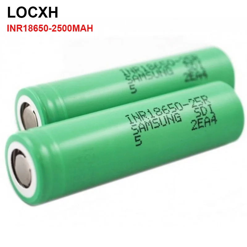 LOCXH INR1865025R 20A 18650 2500 мА/ч разрядный литий батареи электронные сигареты Батарея