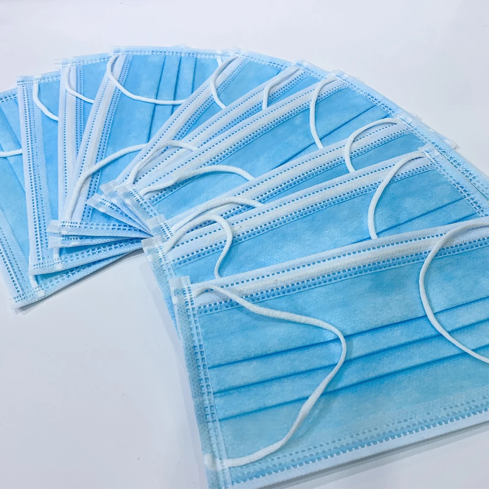 

50pcs Anti-dust Safe Breathable Mouth Mask Dental Disposable Ear loop Face Surgical Hypoallergenic Masks Anti Virus Mask