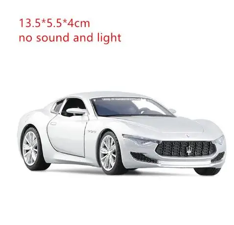 Alfieri Alloy Sports Car Diecast High Simulation Sound And Light Model Toy Vehicle Collection Gifts Toys for boys