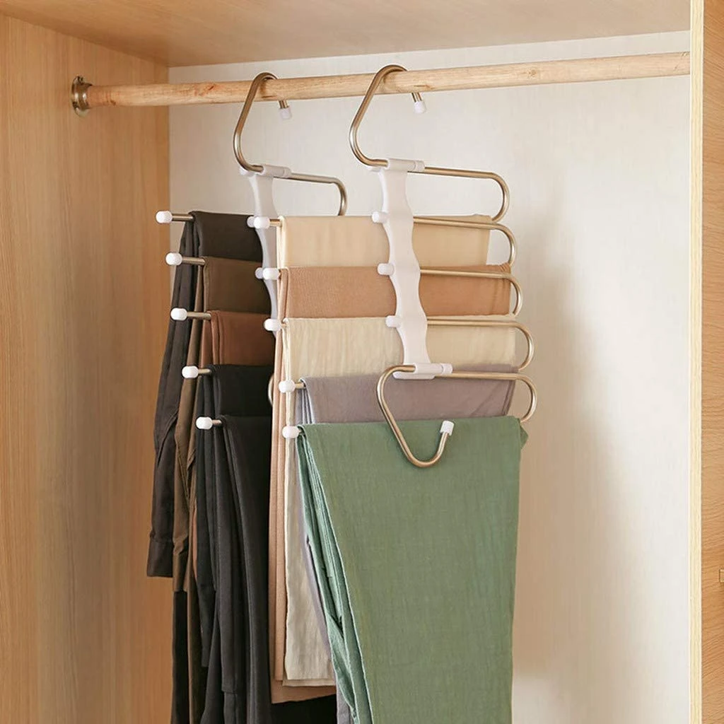 Multi Layer Pants Scarf Storage Rack Multi Functional Dormitory Household Wardrobe Skirt Tie Clothing Hanger Organizer Storage Holders Racks Aliexpress