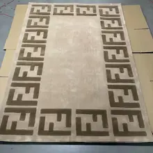 Высокое качество коричневый+ темно-коричневый FF ковер акрил, спальня гостиная ручной резной коврик для комфорта. Настраиваемый цвет/размер