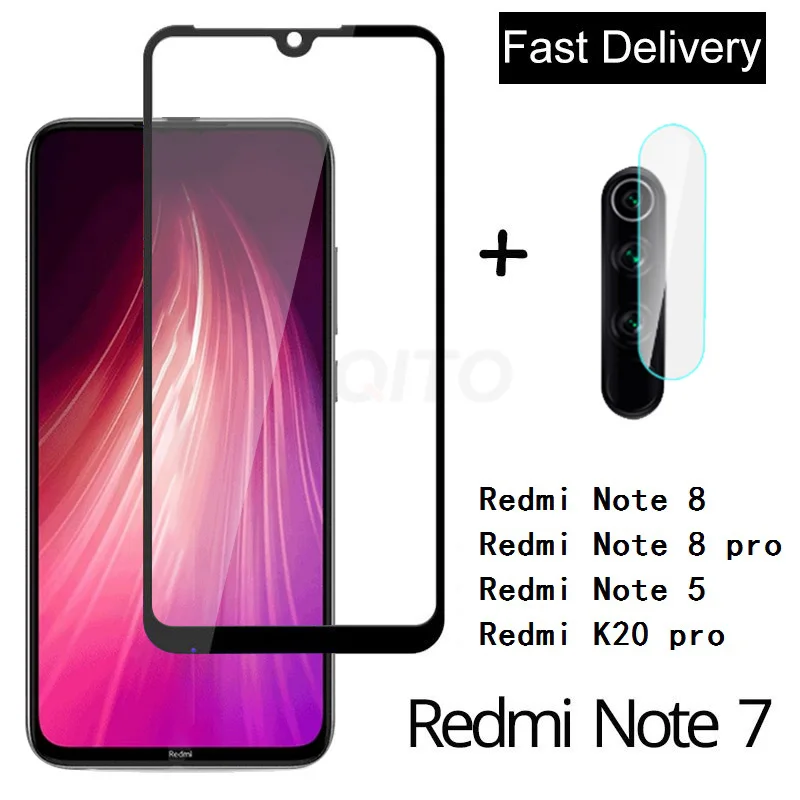 2-в-1 Камера Стекло для Redmi Note 7 8 5 K20 pro закаленное Стекло Экран Защитная пленка для Xiaomi Redmi 6 7 Note 8 7 Pro Стекло пленка