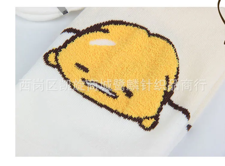 Мультфильм Gudetama в стиле Харадзюку для женщин Уличная Короткие дышащие хлопковые носки тренировочные штаны модные забавные Повседневное спортивные весенние, летние носки