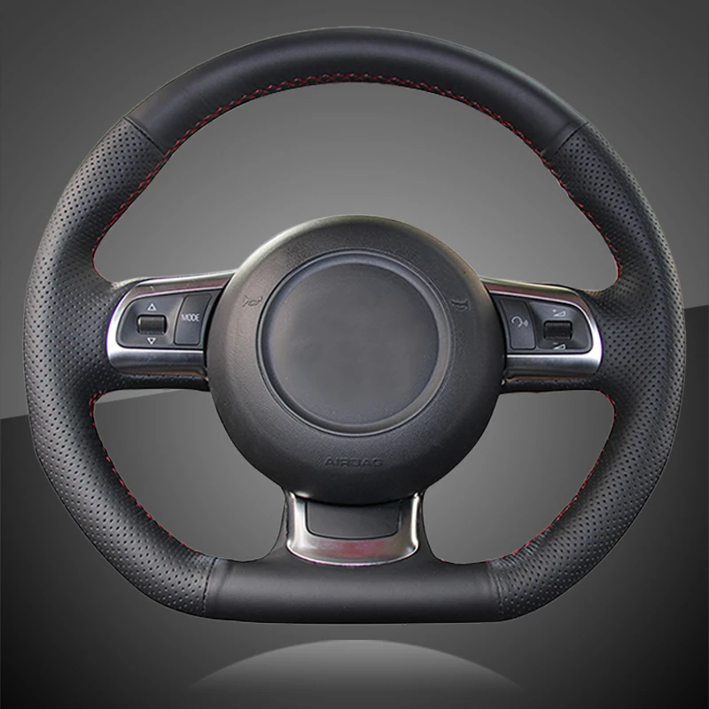 Автомобильная Оплетка на руль для Audi TT 2008 2013 автомобильная чехлы кожаные