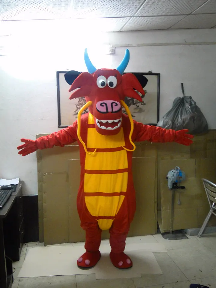Mushu Дракон маскарадный костюм для ролевых игр