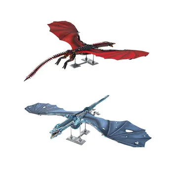 

New Drama Game of Thrones MOC Dragon Viserion Technic Model Sets Building Blocks Bricks Diy Mechanics Toys for Children Gift