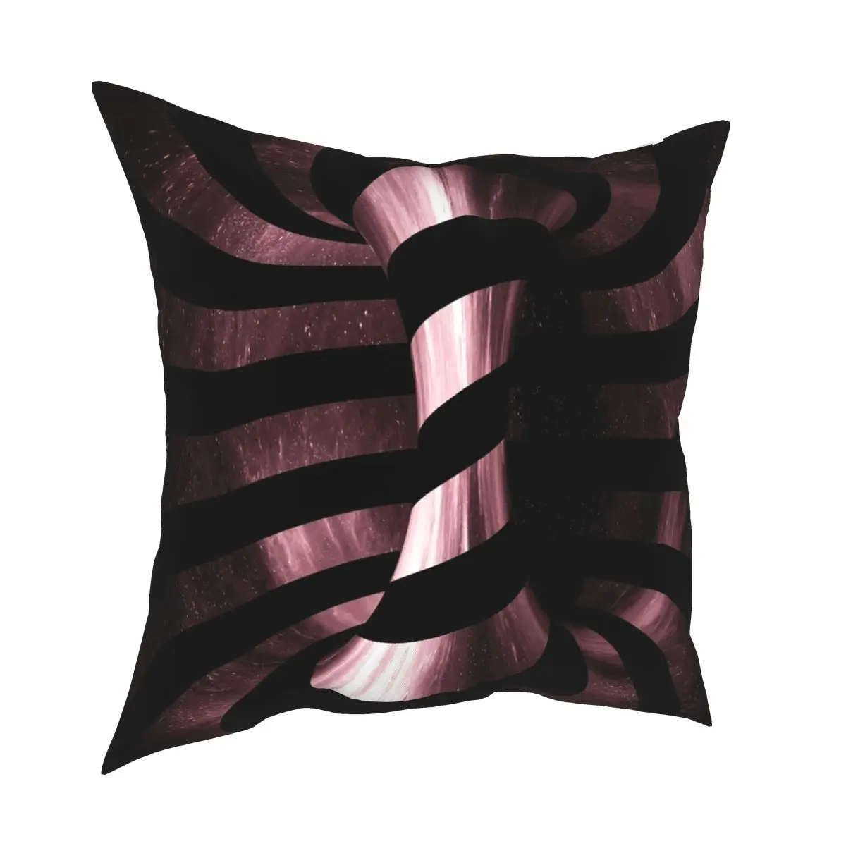 

Optical Illusion Of A Red 3d Galaxy Sci-fi Torus Square Pillowcase Polyester Creative Zipper Decor Sofa Cushion Cover Wholesale