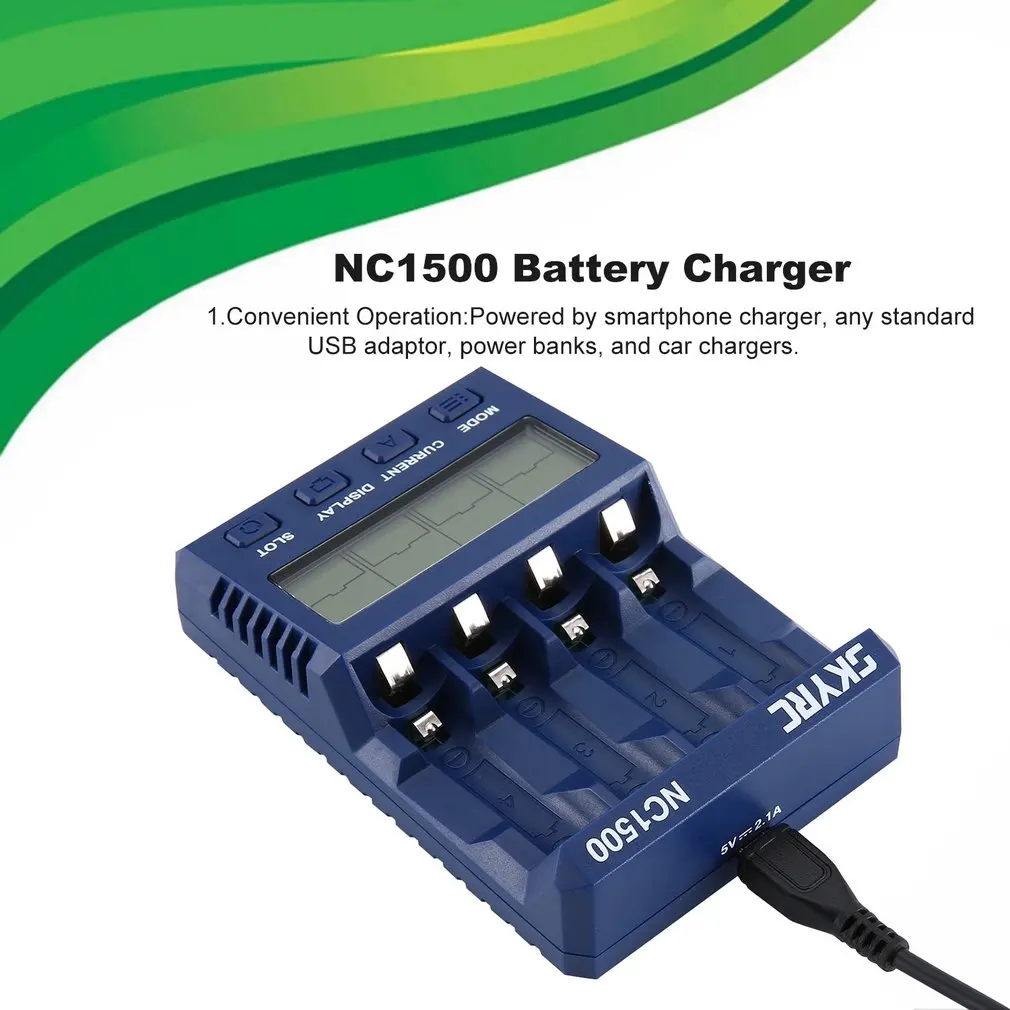 SKYRC NC1500 зарядное устройство AA/AAA NiMH батарейка измеритель уровня заряда профессиональные батареи зарядное устройство СОП зарядное