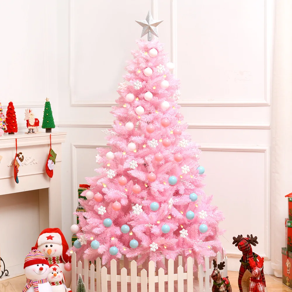 Рождественский подарок вишневые цветы розовая Рождественская елка пакет Роскошная зашифрованная Рождественская елка украшение модель украшения для дома