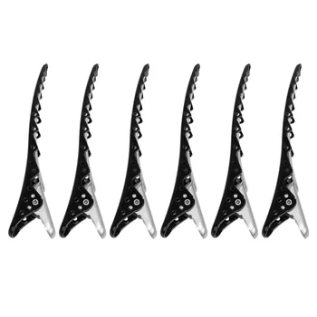 

6pcs Stylish Hair Clips Practical Durable Barber Accessory Practical Positioning Hairpin Hairdressing Tool for Woman Barber Home