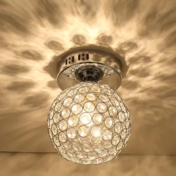 

HAIXIANG 4.72" Crystal Ceiling Light Corridor Light Foyer Lamp Walk in Wardrobe Lighting