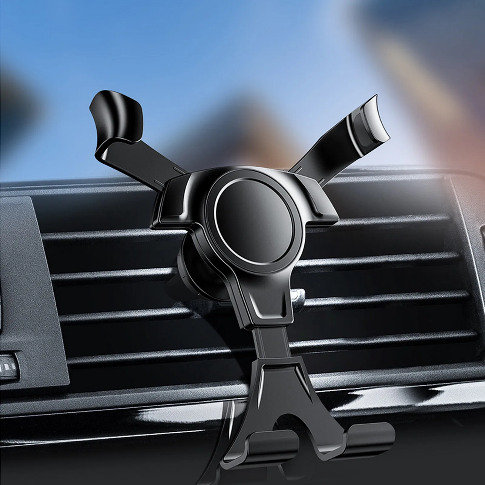 Soporte para teléfono de coche Universal por gravedad, montaje en salida de aire de coche