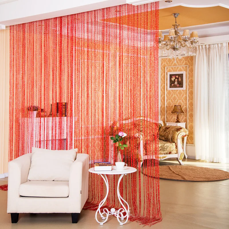 

Shiny String Tassel Line Curtains Window Door Divider Drape Party Wedding Decoration Luxury Curtains for Living Room Bedroom