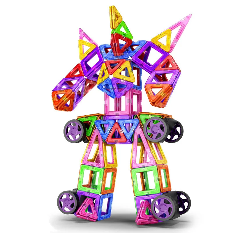 

Magnetic piece building blocks children's magnets magnetic magnets 3-6-8 years old boys and girls set puzzle magnetic tablets