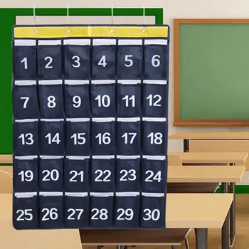 

Portable 30 Pockets Classroom Wall Door Hanging Bag Mobile Cell Phone Organizer