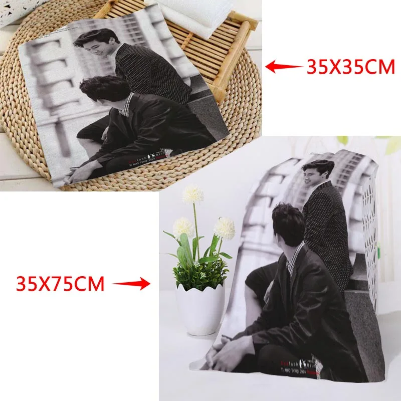 Custom KPOP TVXQ! Printed Square Towels Microfiber Absorbent Quick-dry Towel cotton Kids Beathroom washcloth handkerchief