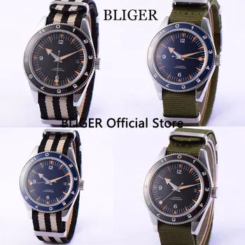 

Sapphire Crystal 41mm Black Sterile Dial Ceramic Bezel Luxury Automatic Movement Men's Watch Nato Band