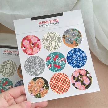 

10 sheets/lot ( 90 pieces) Vintage Paper Stickers Scrapbooking Adhesive Paper Flake DIY Japanese Sticker Scrapbooking Stationery