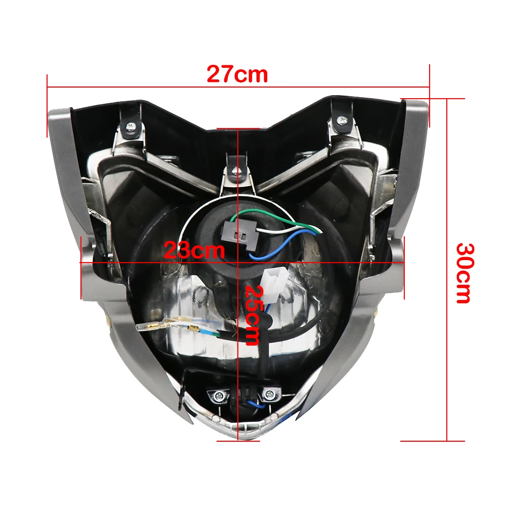 Alconstar Модифицированная фара для мотоцикла в сборе с кронштейном лампы Yamaha FZ16 YS150