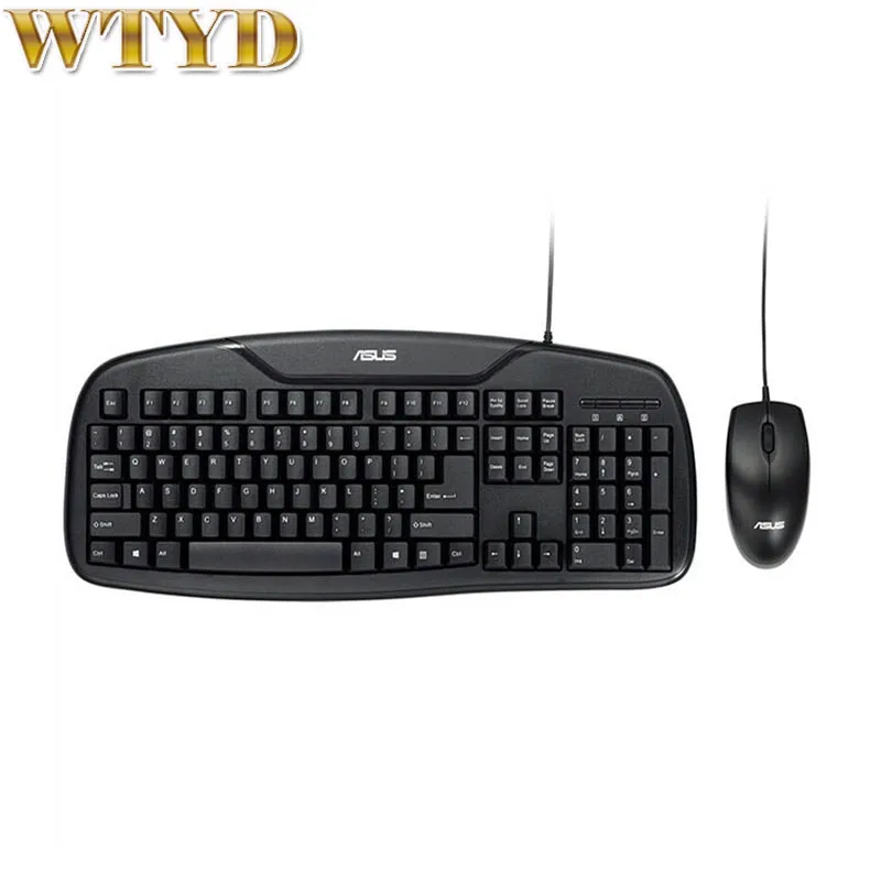 

ASUS KM-95 PRO USB Wired High-key Prevent Splashing Keyboard Ergonomic 1000DPI Optical Mouse Set Computer Accessories