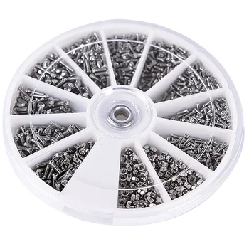 

600pcs/box Small Stainless Steel Screws Nuts Electronics Assortment Kit watches/glasses/electronics repair M1 M1.2 M1.4 M1.6